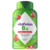 Vitafusion Gummies Extra Strength Cherry Flavor 3000 mcg B12, 90 Each