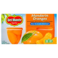 Del Monte Mandarin Oranges, No Sugar Added, 4 Each