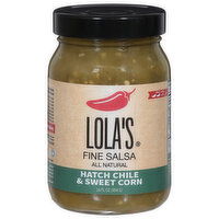 Lola's Fine Salsa, Hatch Chile & Sweet Corn, 16 Fluid ounce