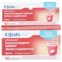 Equaline Immune Support, Effervescent, Berry, Tablets, 10 Each