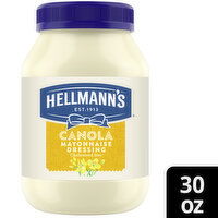 Hellmann's Mayonnaise Dressing Canola, 30 Ounce