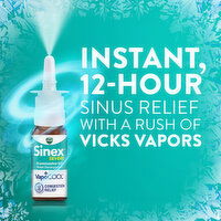 Vicks Severe + VapoCool Vicks Sinex Severe VapoCOOL Ultra Fine Nasal Mist, Nasal Decongestant, Over-the-Counter Medicine, 265 Sprays, 0.51 Ounce