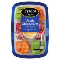 Taylor Farms Veggie Chips & Dip Vegetable Tray, 16 Ounce