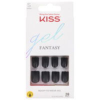 Kiss Gel Fantasy Nails, Short, 1 Each