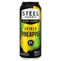 Steel Reserve Alloy Series Malt Beverage, Spiked, Pineapple, 24 Fluid ounce