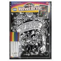 Cra-Z-Art Velvet Brite Velvet Poster, with 5 Markers, 1 Each