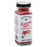 Watkins Decorating Sugar, Red, 4.7 Ounce