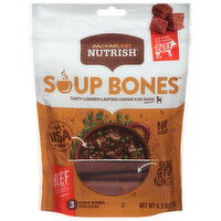 Rachael Ray Nutrish Soup Bones Chew for Dogs, Beef and Barley flavor, 3 Each