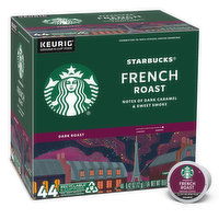 Starbucks K-Cup Coffee Pods, French Roast, Dark Roast, 44 Each