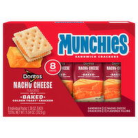 Munchies Nacho Cheese Flavored Sandwich Crackers, 8 Each