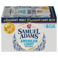 Samuel Adams Beer, Lager, American Light, 6 Each
