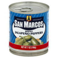 San Marcos Jalapeno Peppers, Whole, 7 Ounce