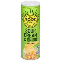 The Good Crisp Company Potato Crisps, Sour Cream & Onion, 5.6 Ounce