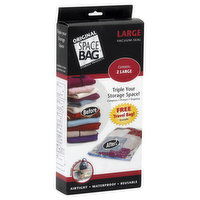 Space Bag Vacuum-Seal Storage Packs, Large, 2 Each