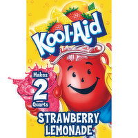 Kool-Aid Unsweetened Strawberry Lemonade Artificially Flavored Powdered Soft Drink Mix, 0.19 Ounce