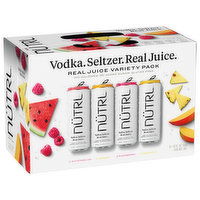 Nutrl Vodka Seltzer Variety Pack, 8 Cans, 96 Ounce