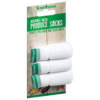 Earthwise Produce Sacks, Reusable Mesh, 3 Each