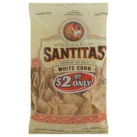 Santitas Tortilla Chips, White Corn, 11 Ounce