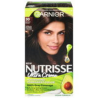 Nutrisse Hair Color, Permanent, Ultra Creme, Darkest Brown 30, 1 Each