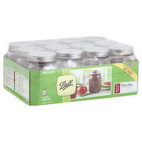 Ball Mason Jars, Pint, Regular Mouth, 12 Each