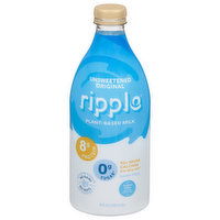 Ripple Milk, Plant-Based, Dairy-Free, Unsweetened Original, 48 Fluid ounce