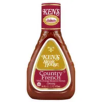 Ken's Steak House Dressing, Country French with Orange Blossom Honey, 16 Ounce