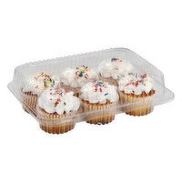 Cub Bakery Buttercreme White Cupcakes, 6 Each