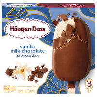 Haagen-Dazs Ice Cream Bars, Vanilla Milk Chocolate, 3 Each