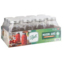 Ball Mason Jars, Regular Mouth, Quart, 12 Each