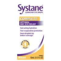 Systane Complete Optimal Lubricant Eye Drops, 0.33 Fluid ounce