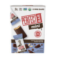 PERFECT BAR Mini Gluten-Free Chocolate Covered Peanut Butter Protein Bar, 6 count, 6.34 Ounce