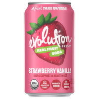 Evolution Fresh Functional Soda, Strawberry Vanilla, 12 Fluid ounce