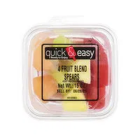 Quick and Easy 4 fruit blend spears, 15 Ounce