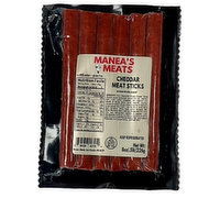 Manea's Meat Sticks, Cheddar, 8 Ounce