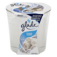 Glade Candle, Clean Linen, 1 Each