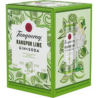 Tanqueray Rangpur Lime, Gin & Soda, 4 Pack, 48 Fluid ounce