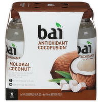 Bai Antioxidant Cocofusion Antioxidant Beverage, Molokai Coconut, 6 Pack, 6 Each