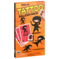 Mello Smello Valentines, Tattoo, Ninja, 1 Each