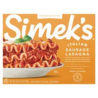 Simek's Lasagna, Italian Sausage, 32 Ounce