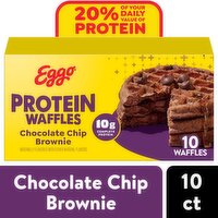 Eggo Frozen Waffles, Chocolate Chip Brownie, 12.3 Ounce