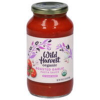 Wild Harvest Pasta Sauce, Organic, Roasted Garlic, 24 Ounce