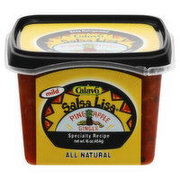 Calavo Salsa Lisa Salsa, Pineapple Ginger, Mild, 16 Ounce