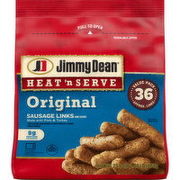 Jimmy Dean Heat 'N Serve Original Pork Breakfast Sausage Links, 36 Each