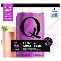 Q Mixers Premium Spicy & Robust Ginger Beer Ginger Beer, 4 Each