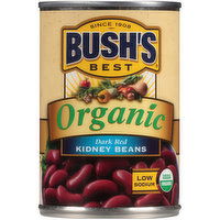 Bushs Best Organic Dark Red Kidney Beans, 15 Ounce