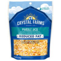 Crystal Farms Cheeses, Marble Jack, Reduced Fat, 7 Ounce