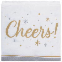 Sensation Napkins, Cheers, 2 Ply, 24 Each