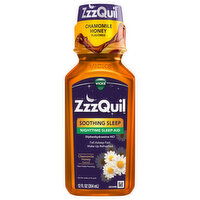 Vicks ZzzQuil Nighttime Sleep-Aid Chamomile Honey Flavored Soothing Sleep, 12 Fluid ounce
