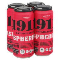 1911 Established Hard Cider, Premium Small Batch, Raspberry, 4 Each