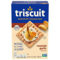 TRISCUIT Roasted Garlic Whole Grain Wheat Crackers, 8.5 Ounce